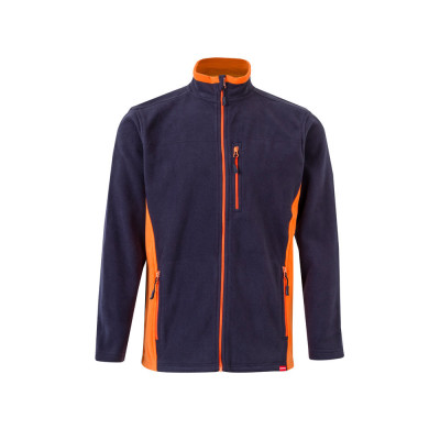VL GERAS. Two-tone fleece jacket (220g/m²) in polyester (100)